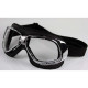 Nannini RIDER vintage sunglasses Black/Chrome, clear lenses