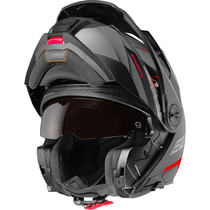 Modular helmet Schuberth E2 DEFENDER RED Modular helmet Schuberth E2 DEFENDER RED