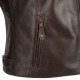 Blouson moto cuir femme Segura LADY LAXEY MARRON