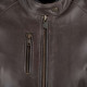 Blouson moto cuir femme Segura LADY LAXEY MARRON