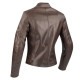 Blouson moto cuir femme Segura LADY LAXEY MARRON