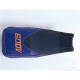 Saddle cover Bagster (2004K) Marine/Violet Fonce/Letters Abricot Honda TRANSALP XL600V 95-96