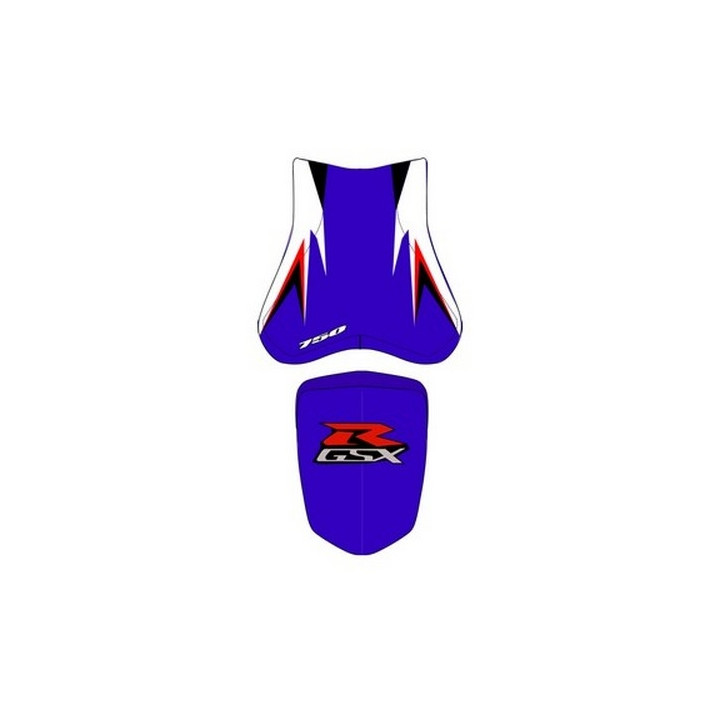 Housse de selle Bagster (2201A) Bleu/Blanc/Rouge Suzuki GSX750R 08