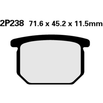 Semi-metal brake pads Nissin 2P238 NS