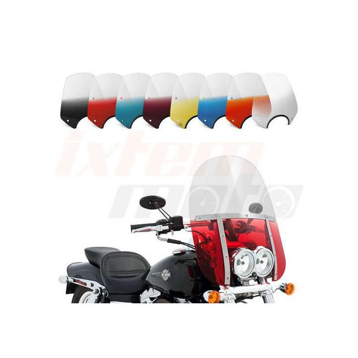 Windshield Memphis Shades FATS 15" (38cm) Harley-Davidson FXDF Windshield Memphis Shades FATS 15" (38cm) Harley-Davidson FXDF