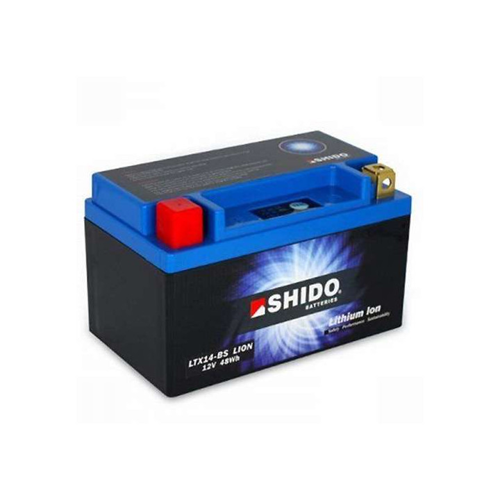 Batterie Lithium Shido LTX14-BS - YTX14-BS/YTX14H-BS