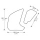 Protections latérales de réservoir ONEDESIGN Yamah MT-07 18-