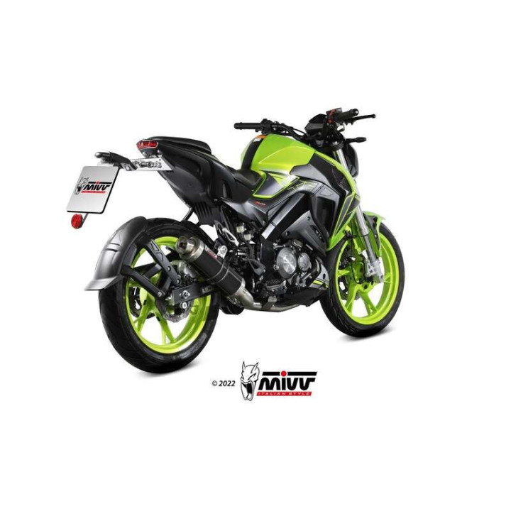 Complete line Mivv GP Inox black (KW.001.LXB) Keeway RKF