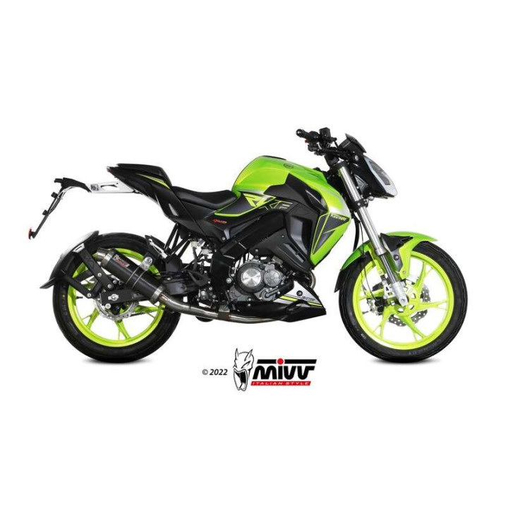 Complete line Mivv GP Inox black (KW.001.LXB) Keeway RKF