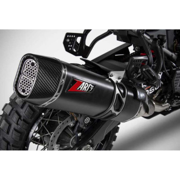 EURO 5 approved muffler Zard INOX Black Harley PAN AMERICA