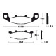 Plaquettes de frein moto métal fritté Bendix MR97
