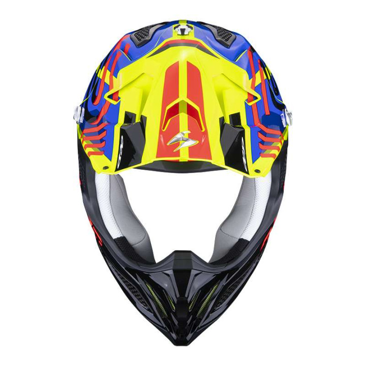 Casque cross Scorpion VX-22 AIR NEOX Jaune / Bleu / Rouge