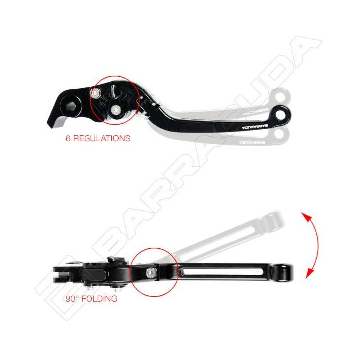 Leviers frein et embrayage Barracuda MV Agusta Brutale
