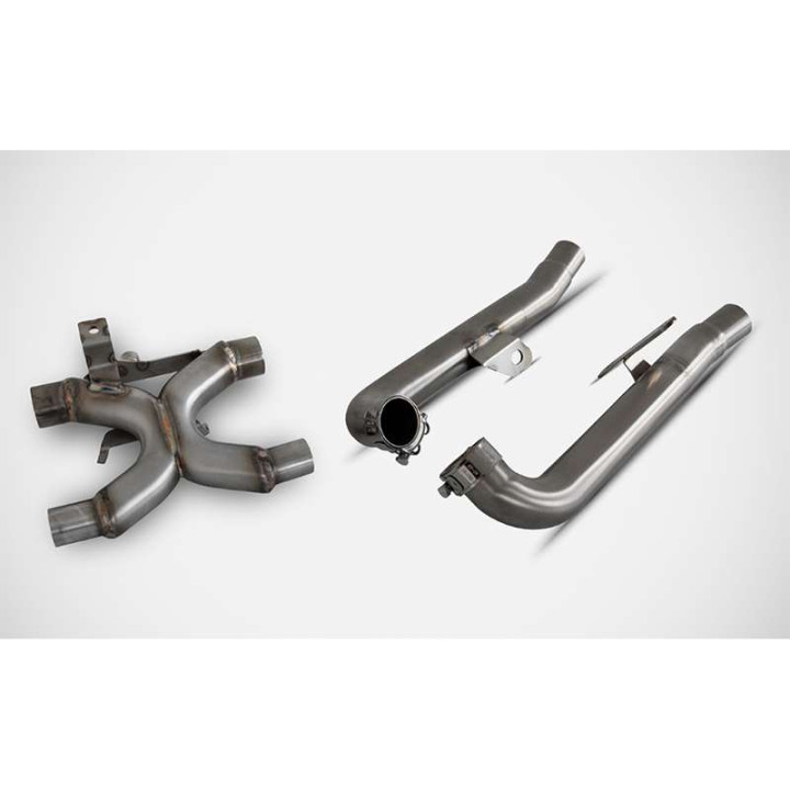 Raccord décatalysé ZARD INOX Triumph SPEED TWIN 21-