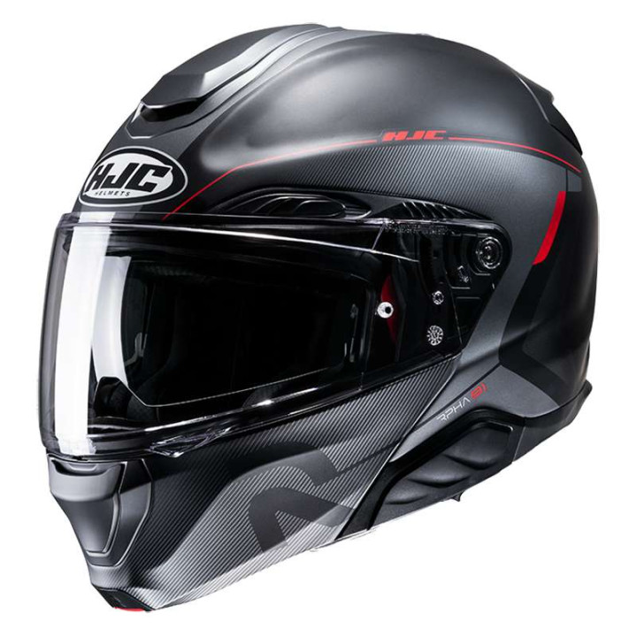 Modular motorcycle helmet HJC RPHA 91 COMBUST BLACK/RED