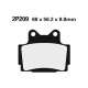 Semi-metal brake pads Nissin 2P-209GS