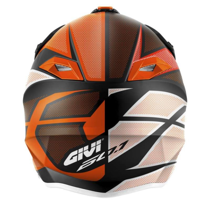 Casque moto cross Givi 60.1 INVERT Noir/Orange