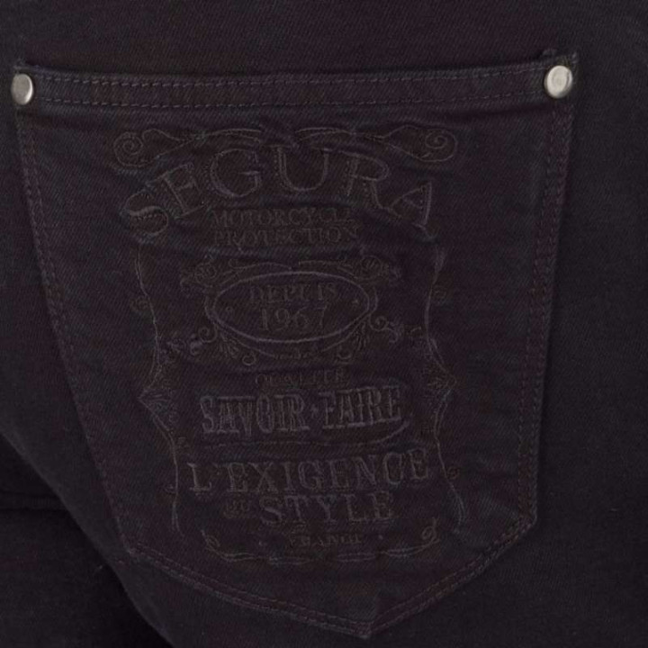 Segura COSMIC BLACK motorcycle jeans