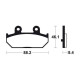 Rear brake pads Tecnium MSS304 Suzuki BURGMAN
