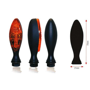 Clignotants Moto homologué Bihr ELIPSE noir