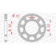 AFAM steel sprocket 62 teeth pitch 428 type 47200 Derbi 125 Cross City