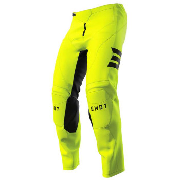 Pantalon moto cross Shot RAW ESCAPE Jaune