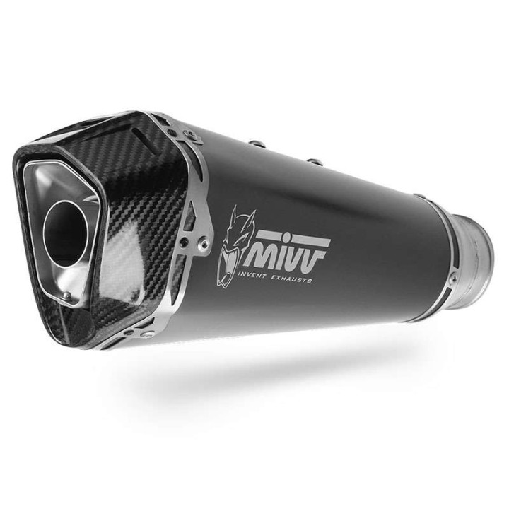 Silencieux Homologué Mivv DELTA RACE Inox noir (K.045.LDRB) KAWASAKI Z 900