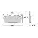 Brake pads sinter BRAKING 764CM66