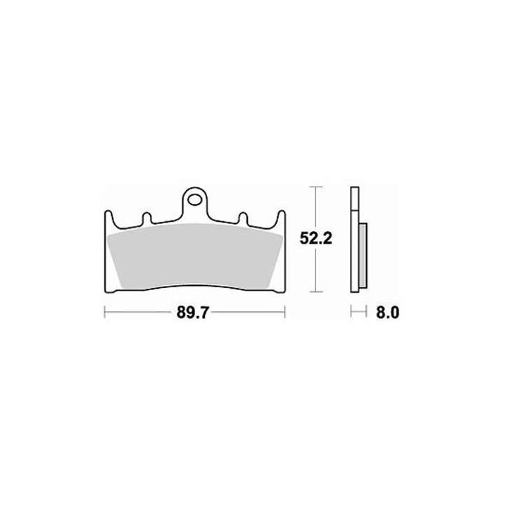Brake pads sinter BRAKING 764CM66
