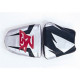 Housse de selle Bagster (2035D) Argent/Noir/Lettres Rouge Suzuki GSX750R 97