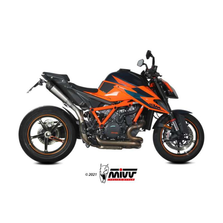 Silencieux Homologués Mivv X-M5 double Titane (KT.028.LC5T) KMT Super Duke R