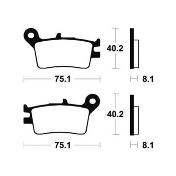 Plaquettes de frein organique BENDIX MA129