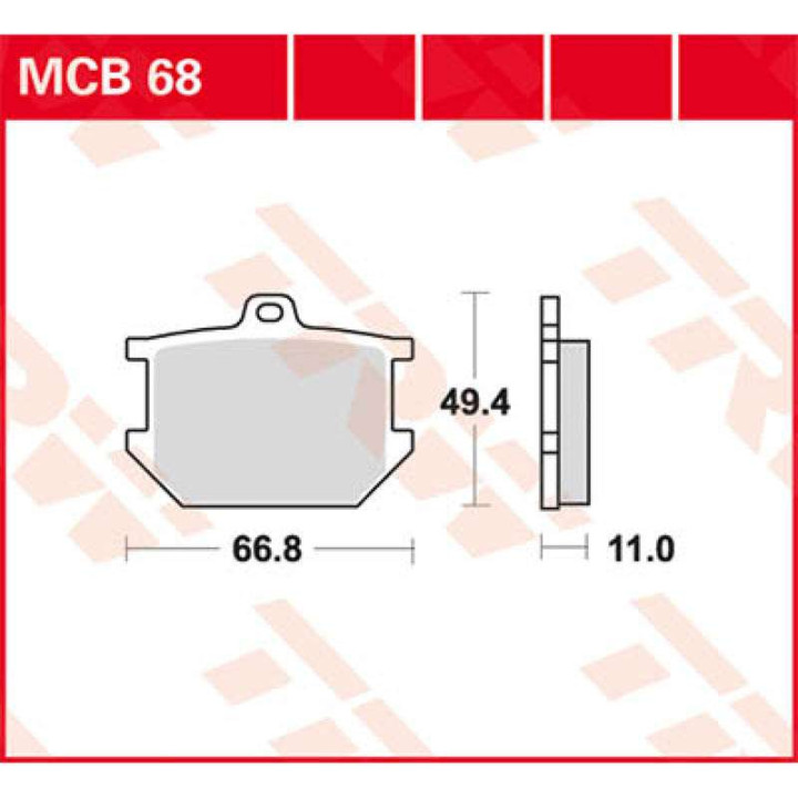 TRW MCB68 brake pads