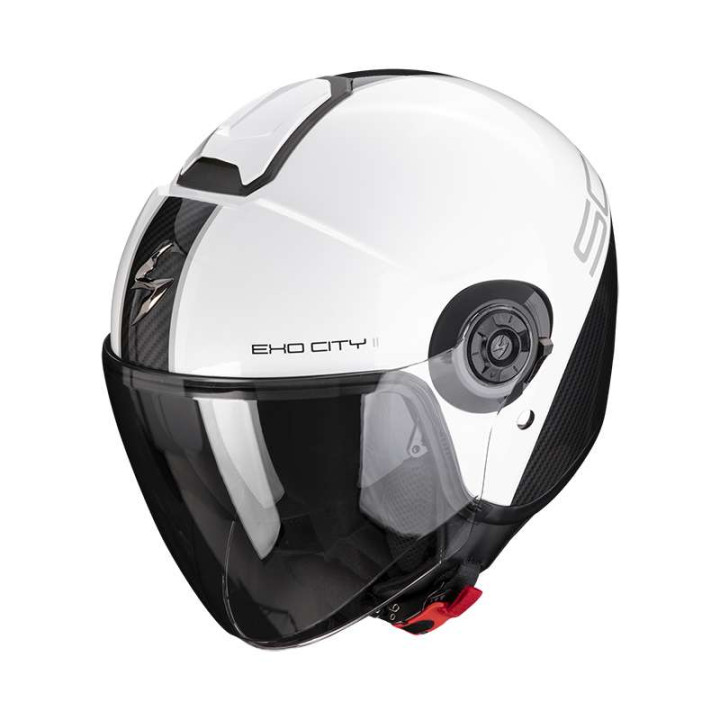 Casque moto Scorpion EXO-CITY II CARBO Blanc / Noir Casque moto Scorpion EXO-CITY II CARBO Blanc / Noir