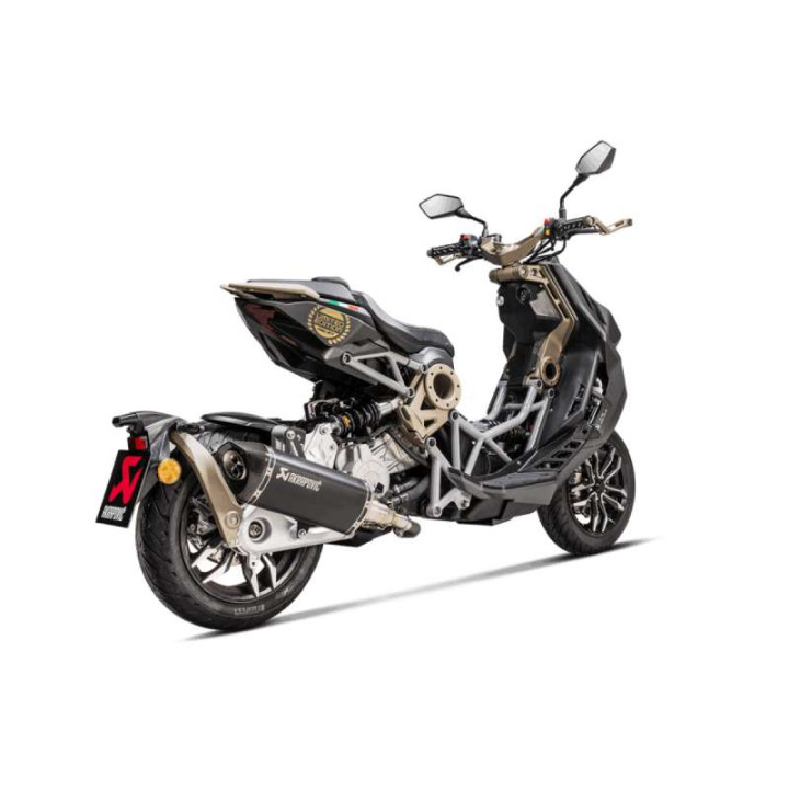 Silencieux homologué AKRAPOVIC Inox Italjet Dragster (S-IT125SO1-HRTBL)