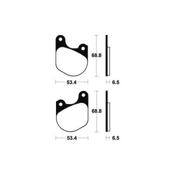 Plaquettes de frein organique BENDIX MA37