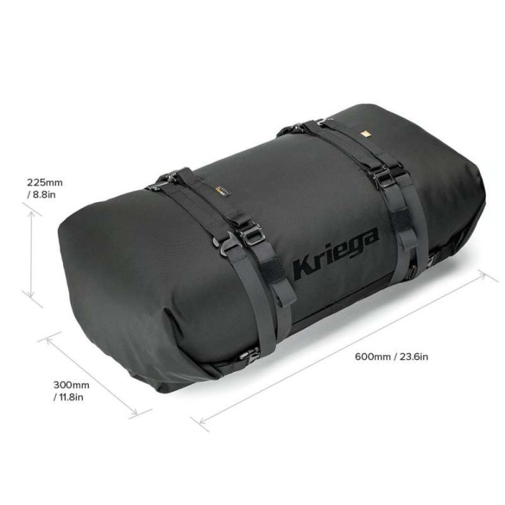 Sacoche de selle moto Kriega ROLLPACK 40 LIME