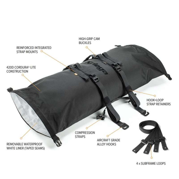 Sacoche de selle moto Kriega ROLLPACK 40 LIME