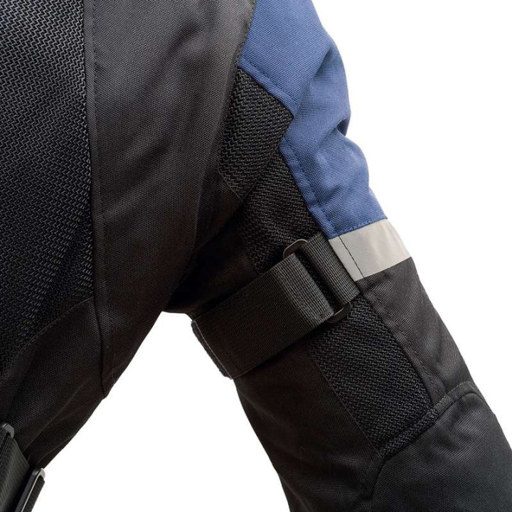Veste moto T.UR TRANSFER HYDROSCUD Noir/Bleu