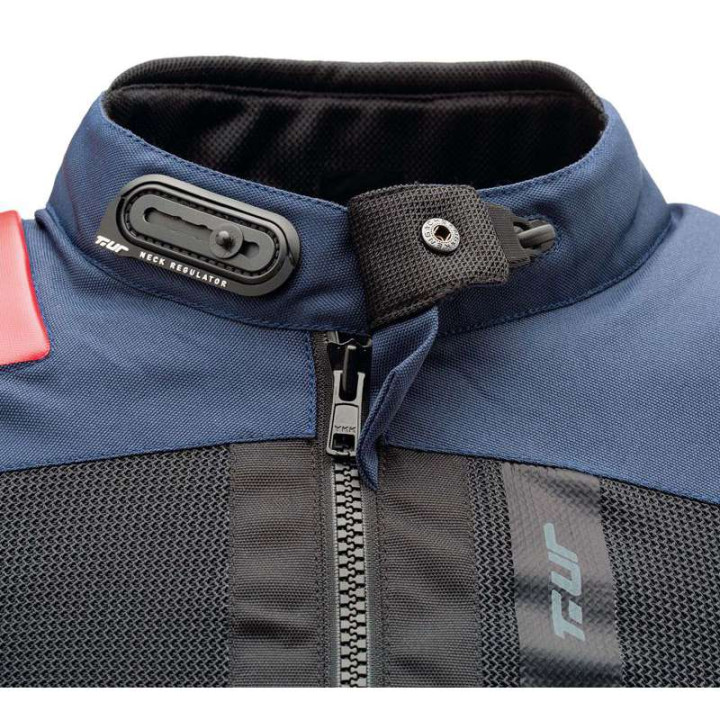 Veste moto T.UR TRANSFER HYDROSCUD Noir/Bleu