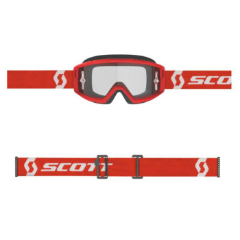 Masque cross Scott PRIMAL CLEAR 2023 Red/White