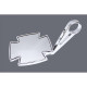 Rétroviseur embout de guidon HIGHSIDER IRON CROSS CHROME Rétroviseur embout de guidon HIGHSIDER IRON CROSS CHROME