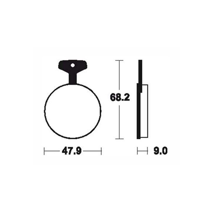 Plaquettes de frein organique BENDIX MA4