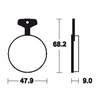 Plaquettes de frein organique BENDIX MA4