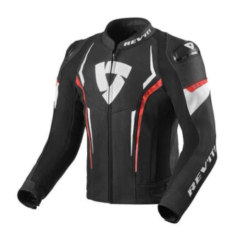 Rev'it GLIDE BLACK/RED motorcycle jacket - SIZE 58