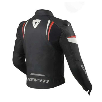 Rev'it GLIDE BLACK/RED motorcycle jacket - SIZE 58