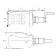 Puig CHIP led motorcycle turn indicators (9942N)