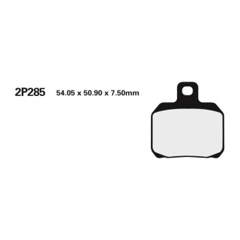 Plaquettes de frein racing sinter Nissin 2P285 ST