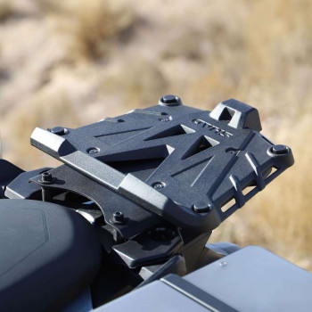 Kit top case moto Shad TERRA TR55 BLACK + platine alu + dosseret Kit top case moto Shad TERRA TR55 BLACK + platine alu + dosseret