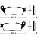 Brake plates metal fried Tecnium MF127